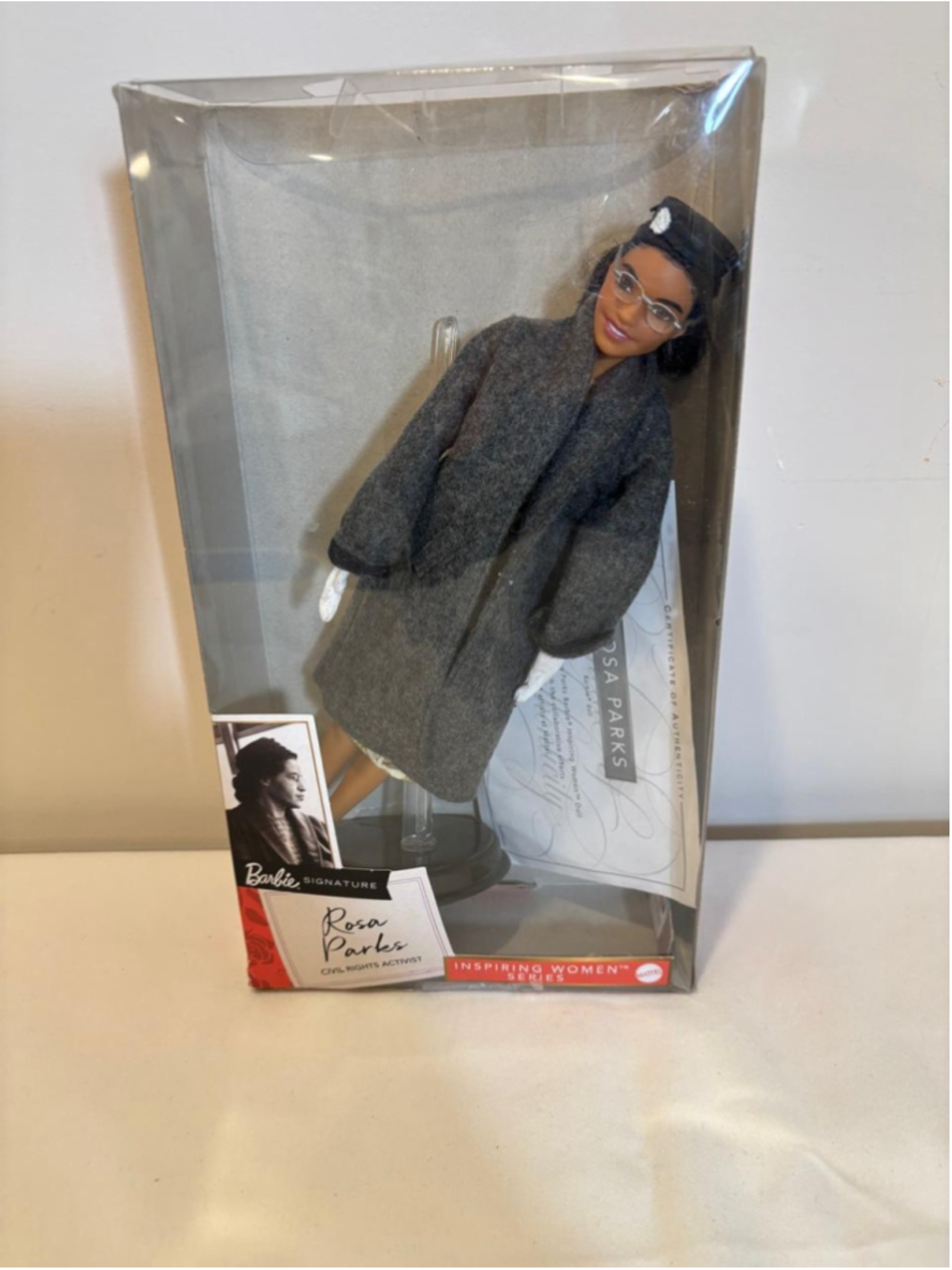 Barbie Signature Rosa Parks Inspiring Women 2019 FXD76 COA Stand #C135